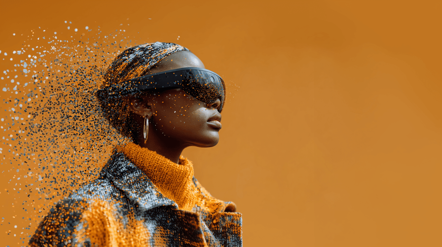 Futuristic hero portrait